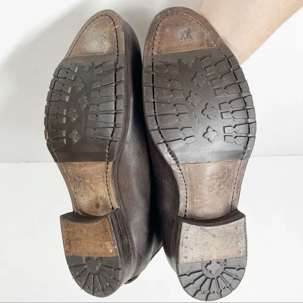 AUSTRAILIA LUXE COLLECTIVE Waxed Canvas Leather Boots Women’s 6 Heritage Utility